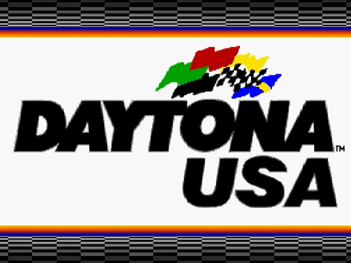 Daytona USA title screen for Sega Saturn